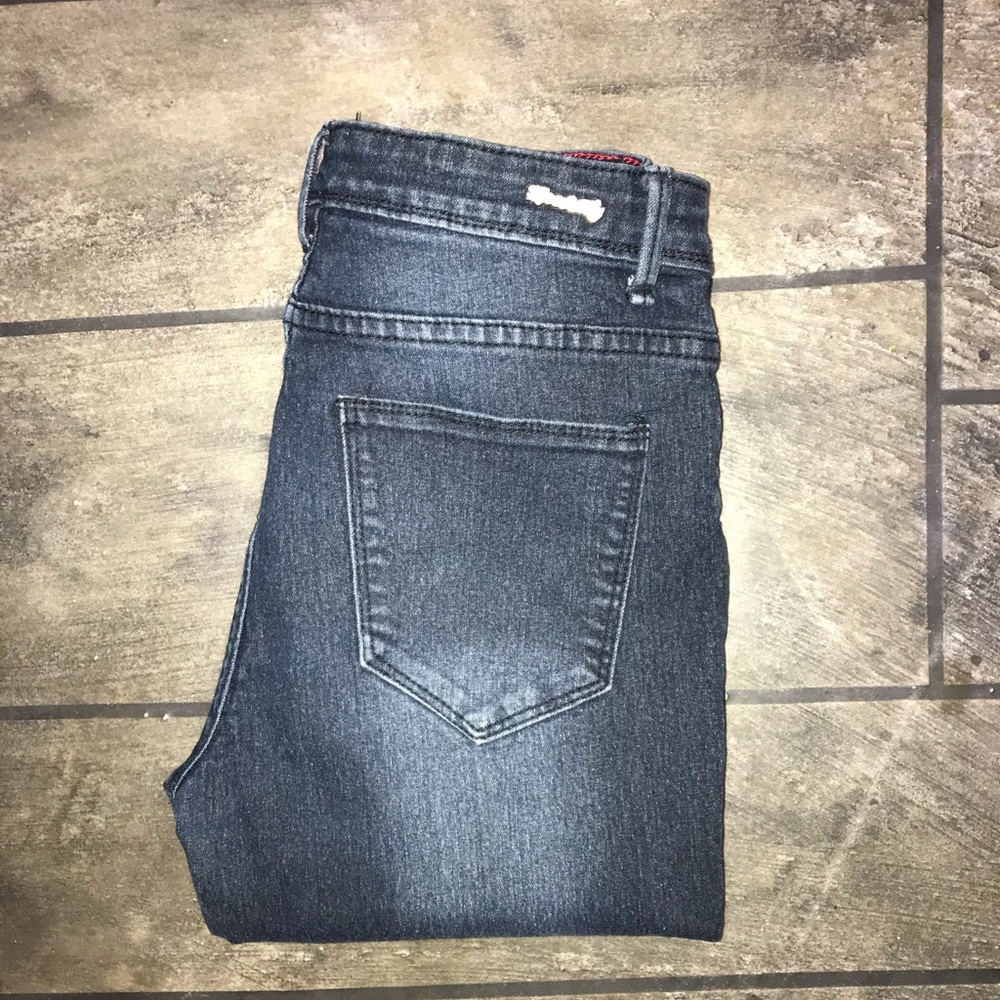 vintage kiss&fly skinny dark wash jeans